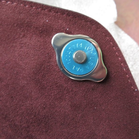 COACH Tammie Shoulder Bag In Colorblock Burgundy Pink Silver Hardware - Picture 14 of 15